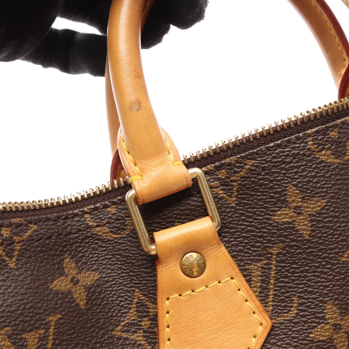 スピーディ35 モノグラム ハンドバッグ PVC レザー ブラウン ルイヴィトン バッグ LOUIS VUITTON