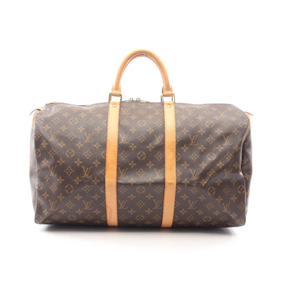 キーポル50 モノグラム ボストンバッグ PVC レザー ブラウン ルイヴィトン バッグ LOUIS VUITTON