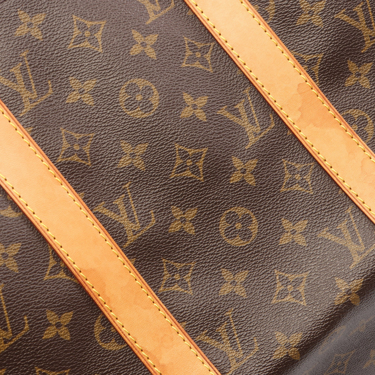 キーポル50 モノグラム ボストンバッグ PVC レザー ブラウン ルイヴィトン バッグ LOUIS VUITTON