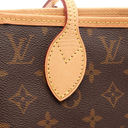 ネヴァーフルMM モノグラム ショルダーバッグ トートバッグ PVC レザー ブラウン ルイヴィトン バッグ LOUIS VUITTON