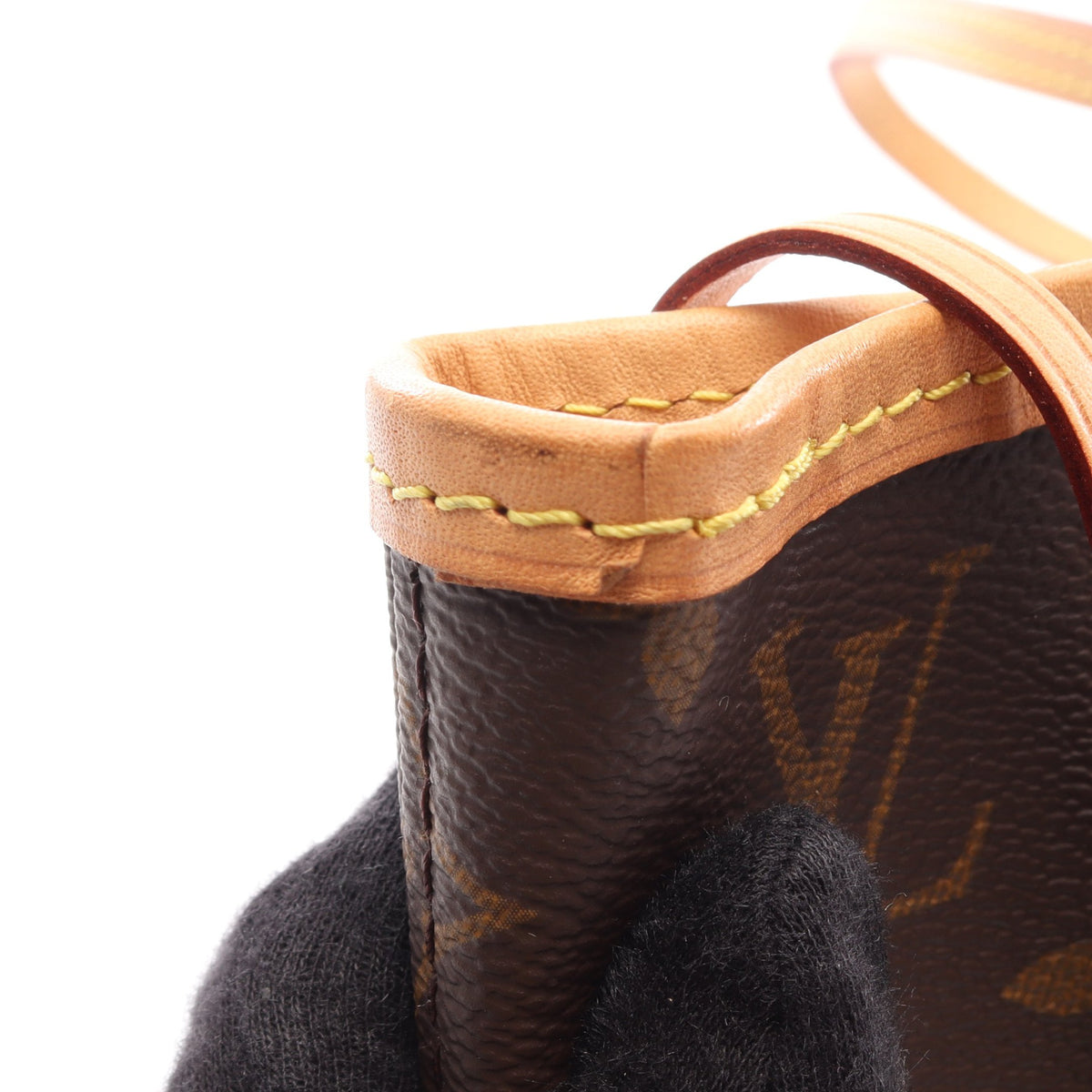 ネヴァーフルMM モノグラム ショルダーバッグ トートバッグ PVC レザー ブラウン ルイヴィトン バッグ LOUIS VUITTON