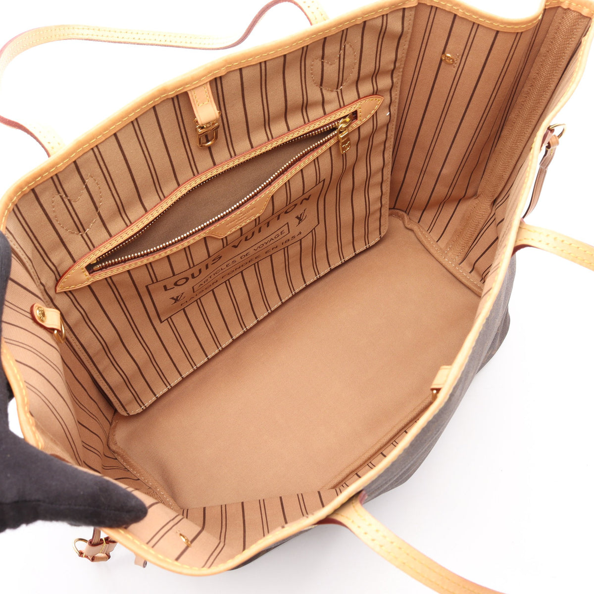 ネヴァーフルMM モノグラム ショルダーバッグ トートバッグ PVC レザー ブラウン ルイヴィトン バッグ LOUIS VUITTON
