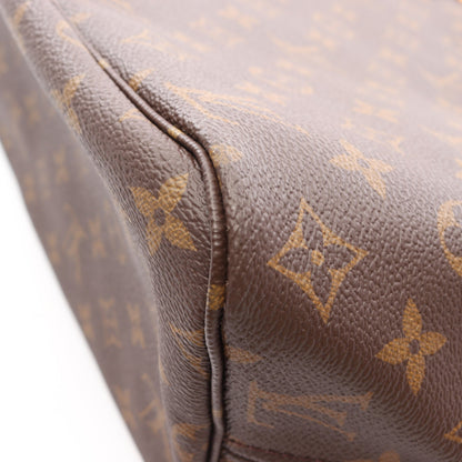 ネヴァーフルMM モノグラム ショルダーバッグ トートバッグ PVC レザー ブラウン ルイヴィトン バッグ LOUIS VUITTON