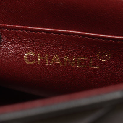 マトラッセ ダイアナフラップ チェーンショルダーバッグ ラムスキン ブラック ゴールド金具 シャネル バッグ CHANEL