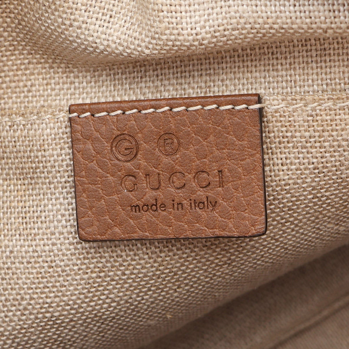 ブリー GGキャンバス ショルダーバッグ キャンバス レザー ベージュ ブラウン グッチ バッグ GUCCI