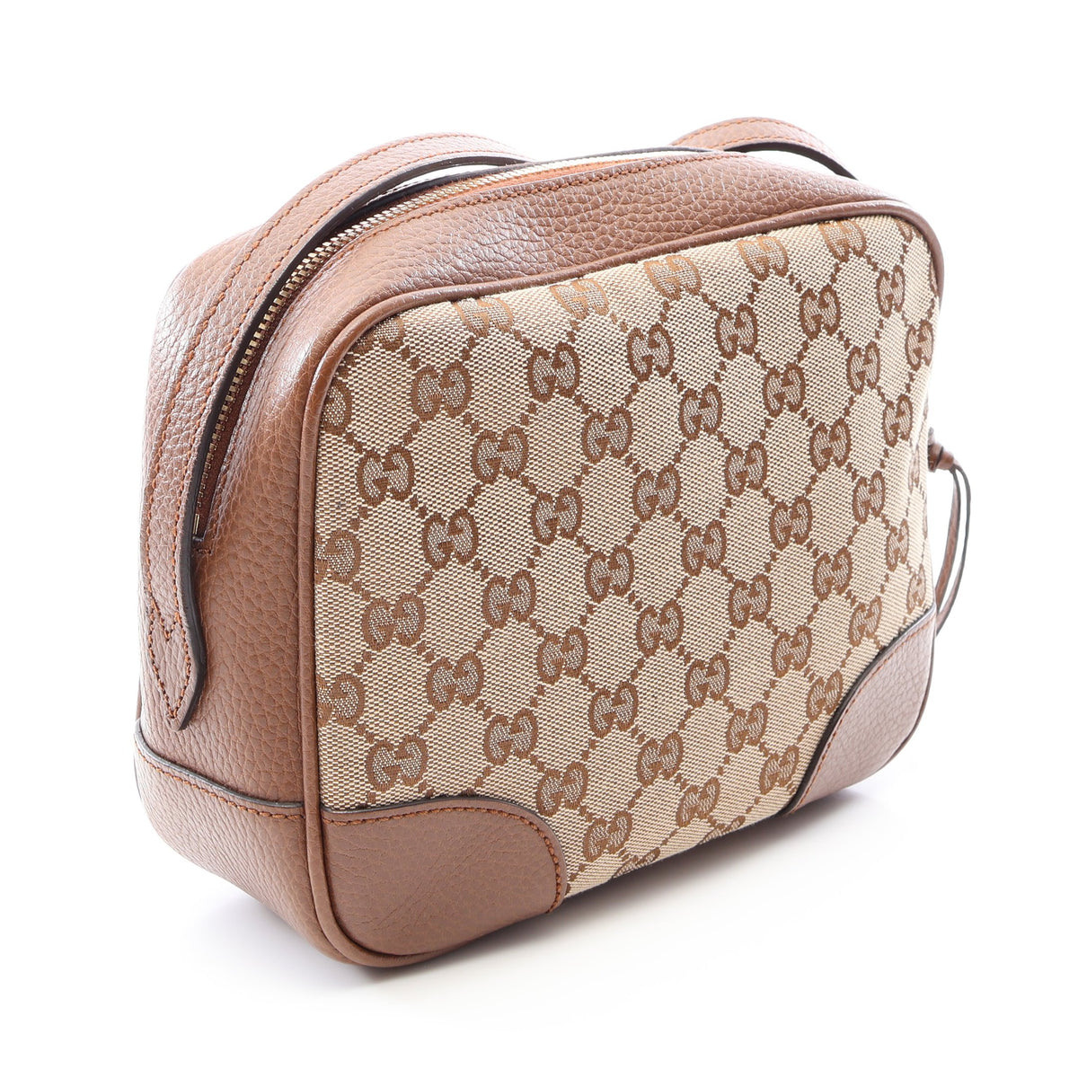ブリー GGキャンバス ショルダーバッグ キャンバス レザー ベージュ ブラウン グッチ バッグ GUCCI