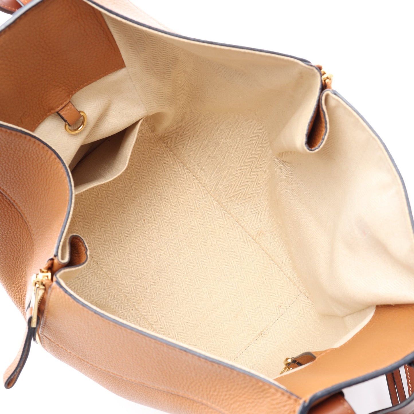 ハンモックバッグ スモール 2WAY ハンドバッグ レザー ブラウン ロエベ バッグ LOEWE
