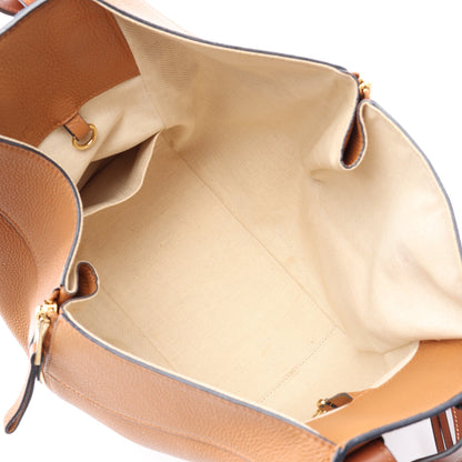 ハンモックバッグ スモール 2WAY ハンドバッグ レザー ブラウン ロエベ バッグ LOEWE