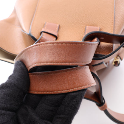 ハンモックバッグ スモール 2WAY ハンドバッグ レザー ブラウン ロエベ バッグ LOEWE