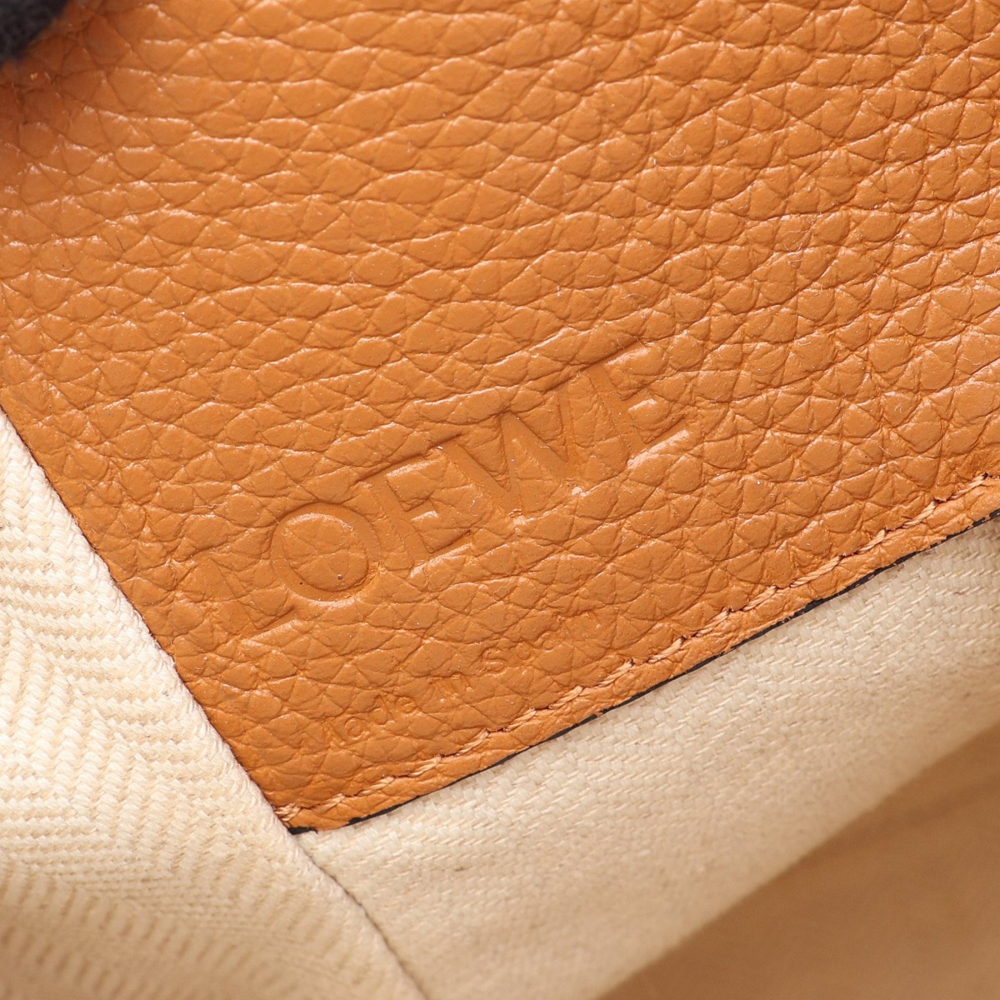 ハンモックバッグ スモール 2WAY ハンドバッグ レザー ブラウン ロエベ バッグ LOEWE