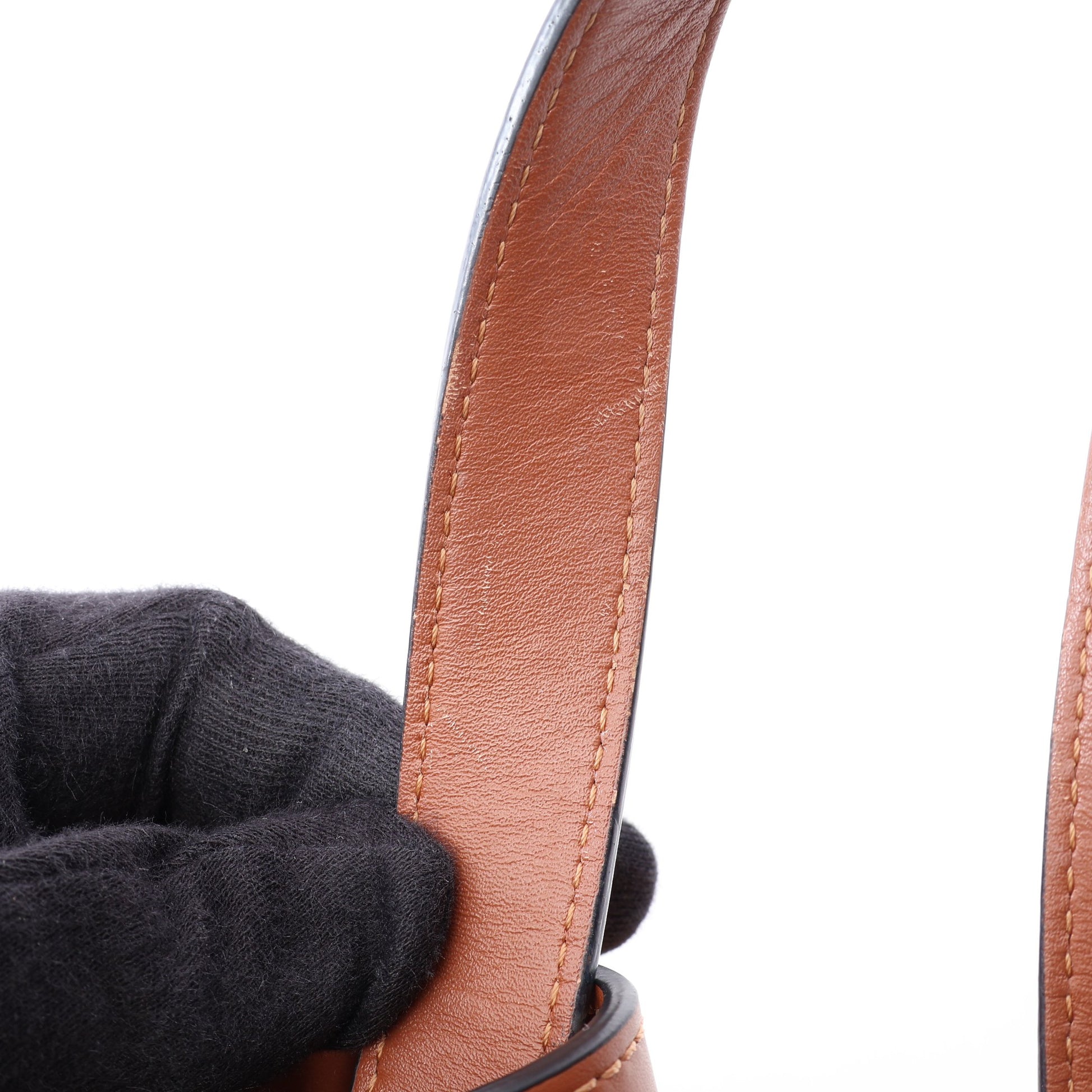 ハンモックバッグ スモール 2WAY ハンドバッグ レザー ブラウン ロエベ バッグ LOEWE