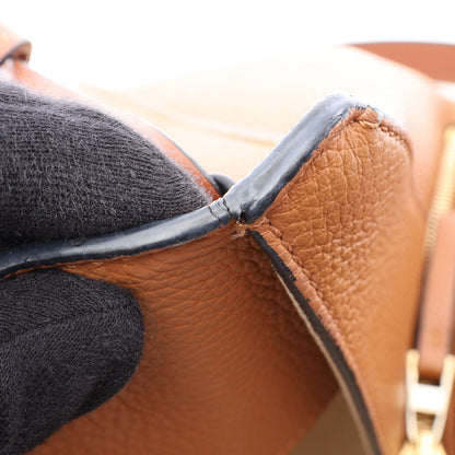 ハンモックバッグ スモール 2WAY ハンドバッグ レザー ブラウン ロエベ バッグ LOEWE
