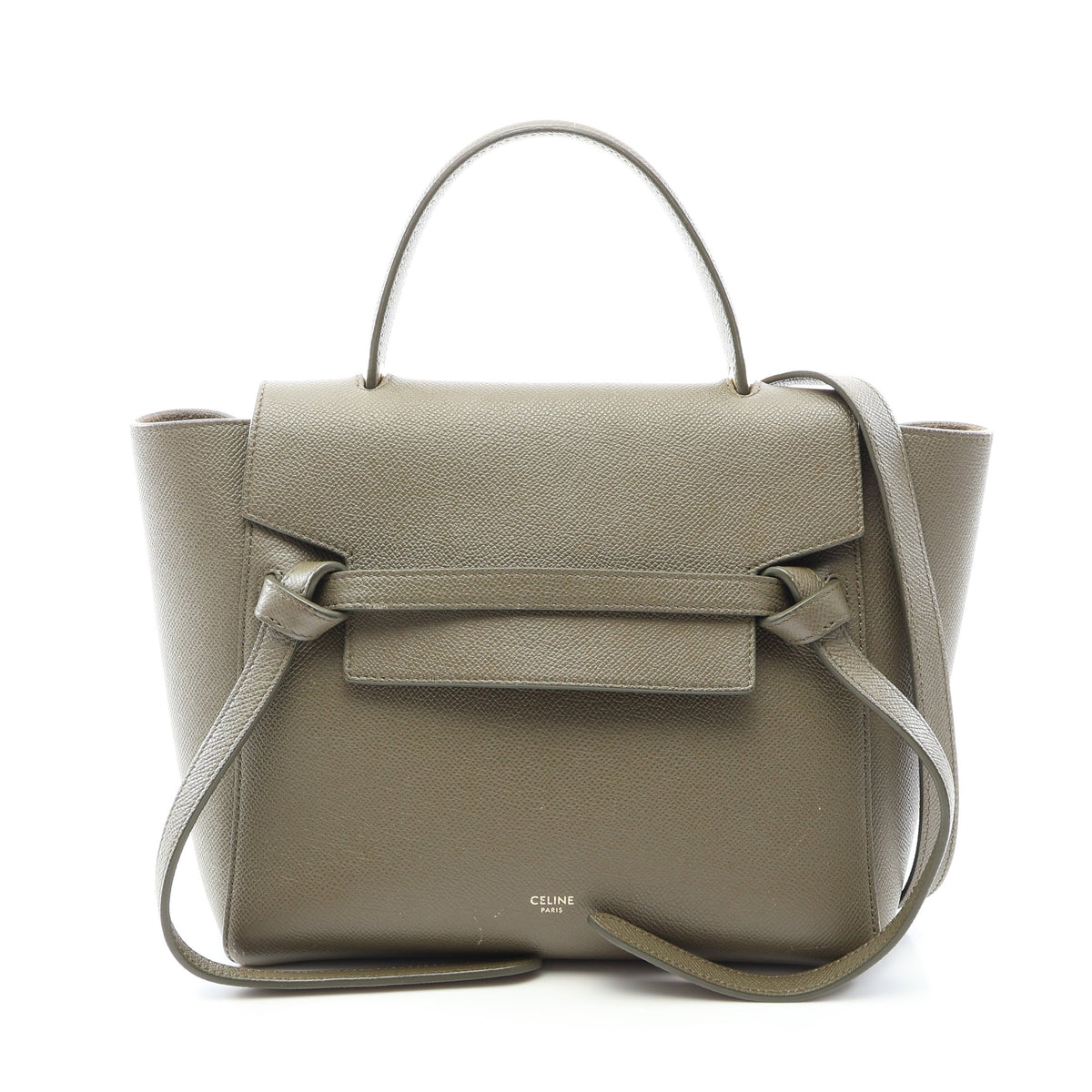 BELT BAG MICRO ベルトバッグ マイクロ 2WAY ハンドバッグ レザー カーキグリーン セリーヌ バッグ CELINE