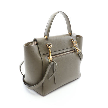 BELT BAG MICRO ベルトバッグ マイクロ 2WAY ハンドバッグ レザー カーキグリーン セリーヌ バッグ CELINE