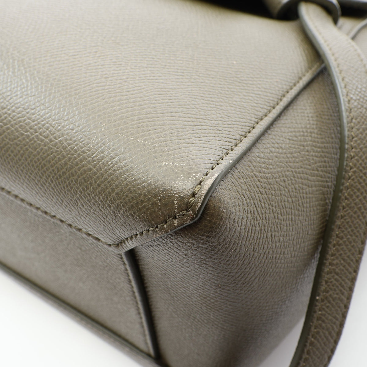 BELT BAG MICRO ベルトバッグ マイクロ 2WAY ハンドバッグ レザー カーキグリーン セリーヌ バッグ CELINE