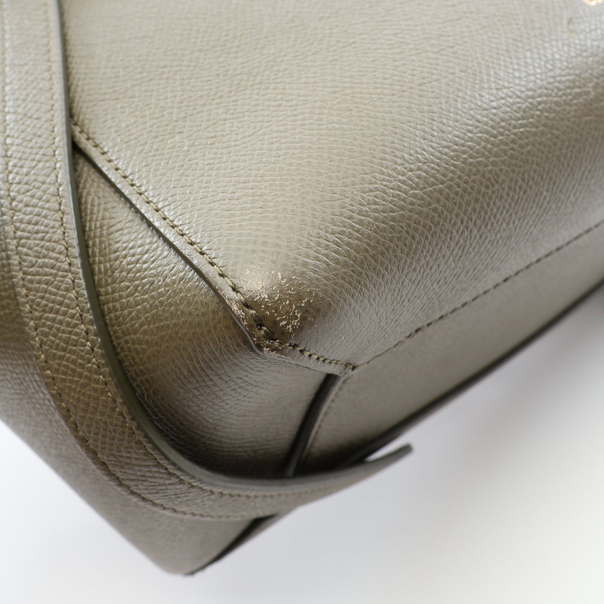 BELT BAG MICRO ベルトバッグ マイクロ 2WAY ハンドバッグ レザー カーキグリーン セリーヌ バッグ CELINE
