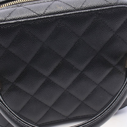 マトラッセ チェーンショルダーバッグ キャビアスキン ブラック ゴールド金具 シャネル バッグ CHANEL