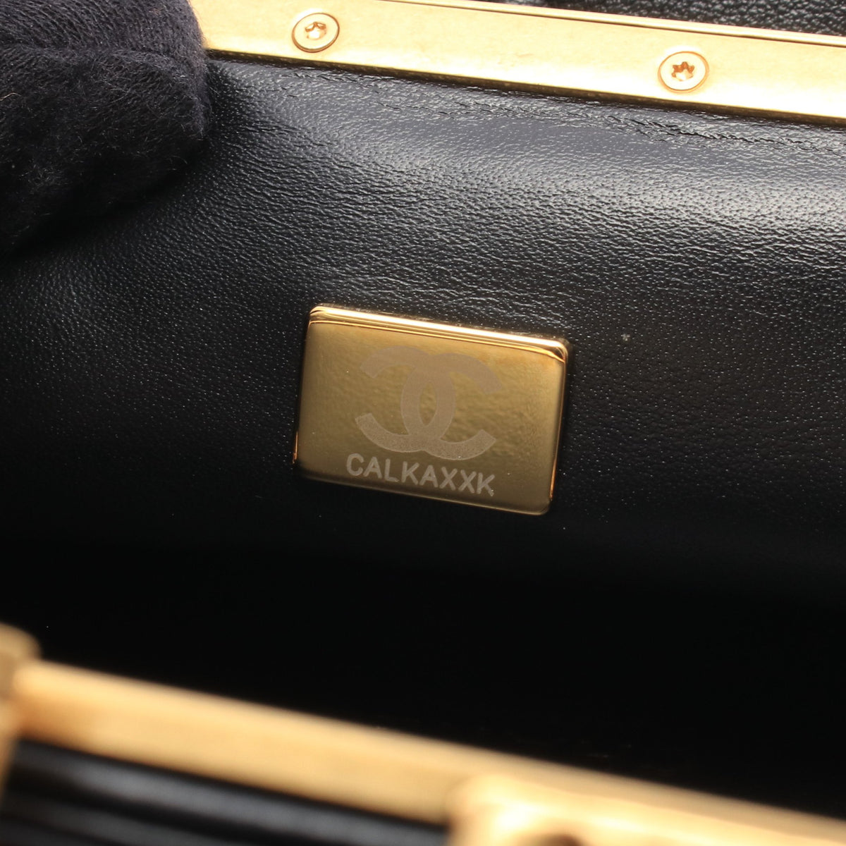 マトラッセ チェーンショルダーバッグ ラムスキン ブラック ゴールド金具 シャネル バッグ CHANEL
