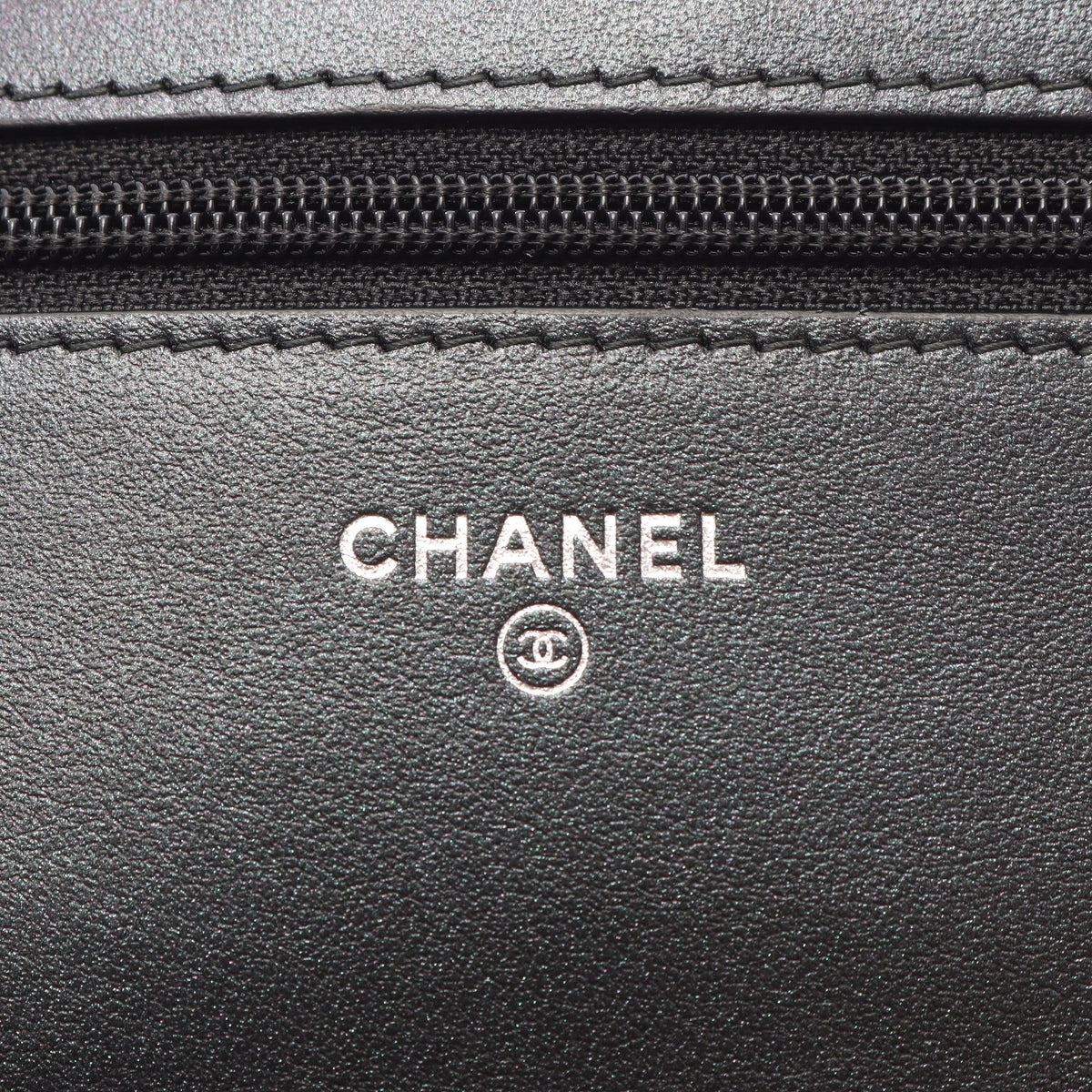 マトラッセ チェーンウォレット レザー ブラック シルバー金具 シャネル バッグ CHANEL