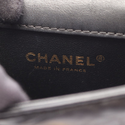 2.55 マトラッセ Wチェーンショルダーバッグ エイジドカーフスキン ブラック ゴールド金具 シャネル バッグ CHANEL