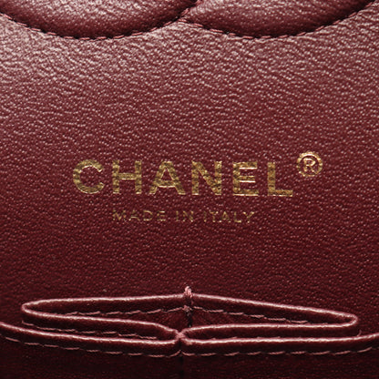 マトラッセ Wフラップ Wチェーンショルダーバッグ キャビアスキン ブラック ゴールド金具 シャネル バッグ CHANEL