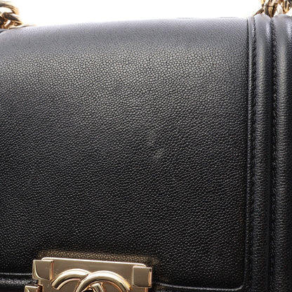 ボーイシャネル チェーンショルダーバッグ レザー ブラック ゴールド金具 シャネル バッグ CHANEL