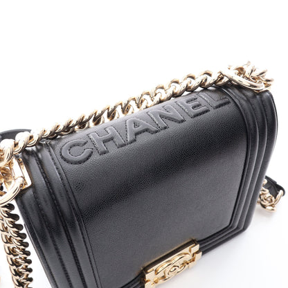 ボーイシャネル チェーンショルダーバッグ レザー ブラック ゴールド金具 シャネル バッグ CHANEL