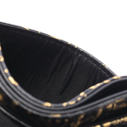 2.55 グラフィティ カードケース レザー ブラック ゴールド ゴールド金具 シャネル 財布・小物 CHANEL