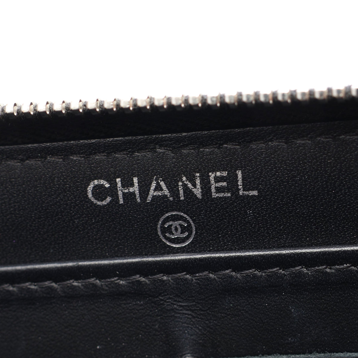 マトラッセ ラメ ラウンドファスナー長財布 キャビアスキン ブラック シルバー金具 シャネル 財布・小物 CHANEL