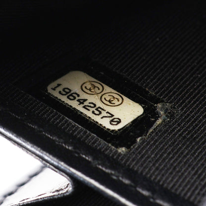 マトラッセ ラメ ラウンドファスナー長財布 キャビアスキン ブラック シルバー金具 シャネル 財布・小物 CHANEL