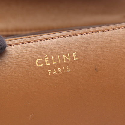 クラシックボックス スモール ショルダーバッグ レザー ブラウン セリーヌ バッグ CELINE
