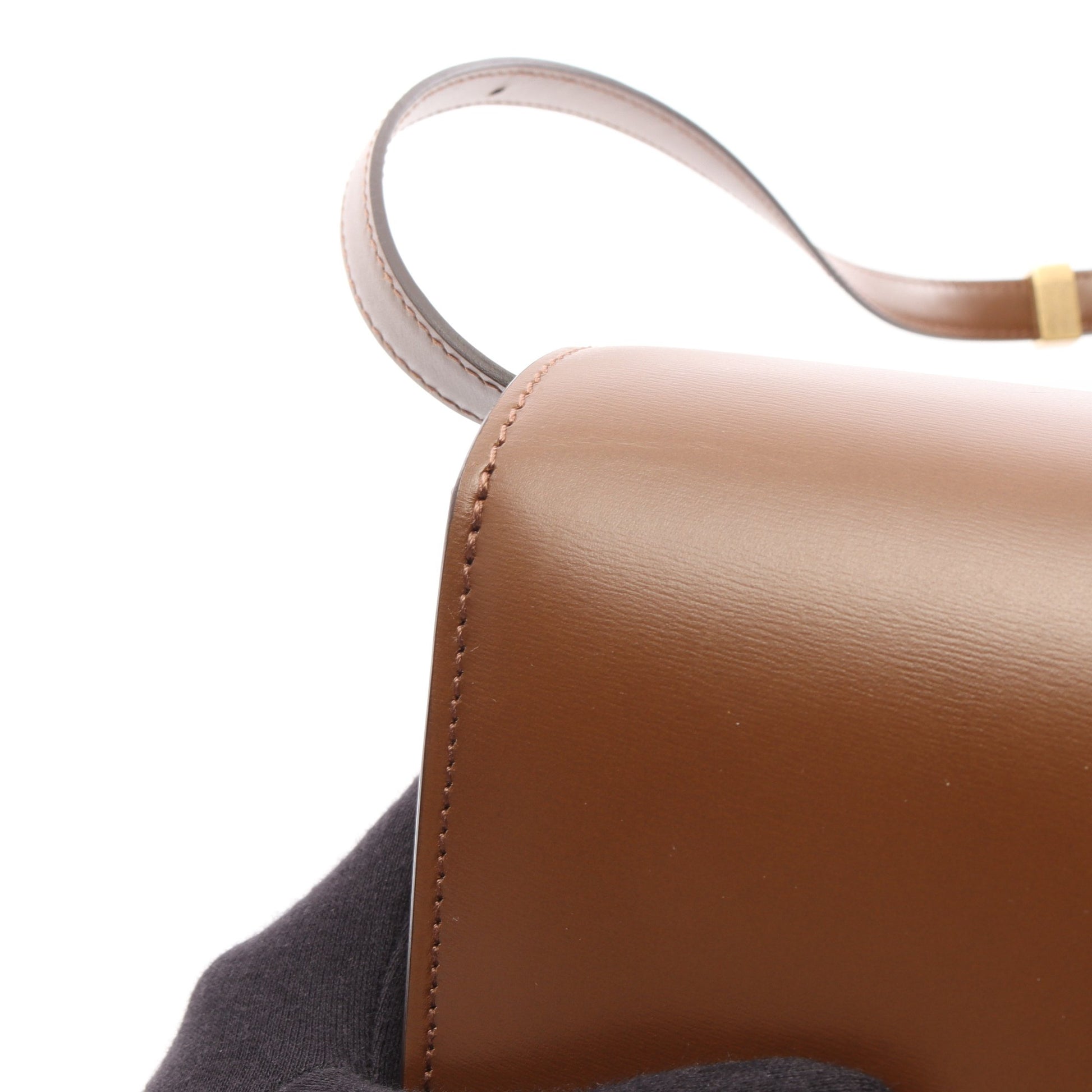 クラシックボックス スモール ショルダーバッグ レザー ブラウン セリーヌ バッグ CELINE