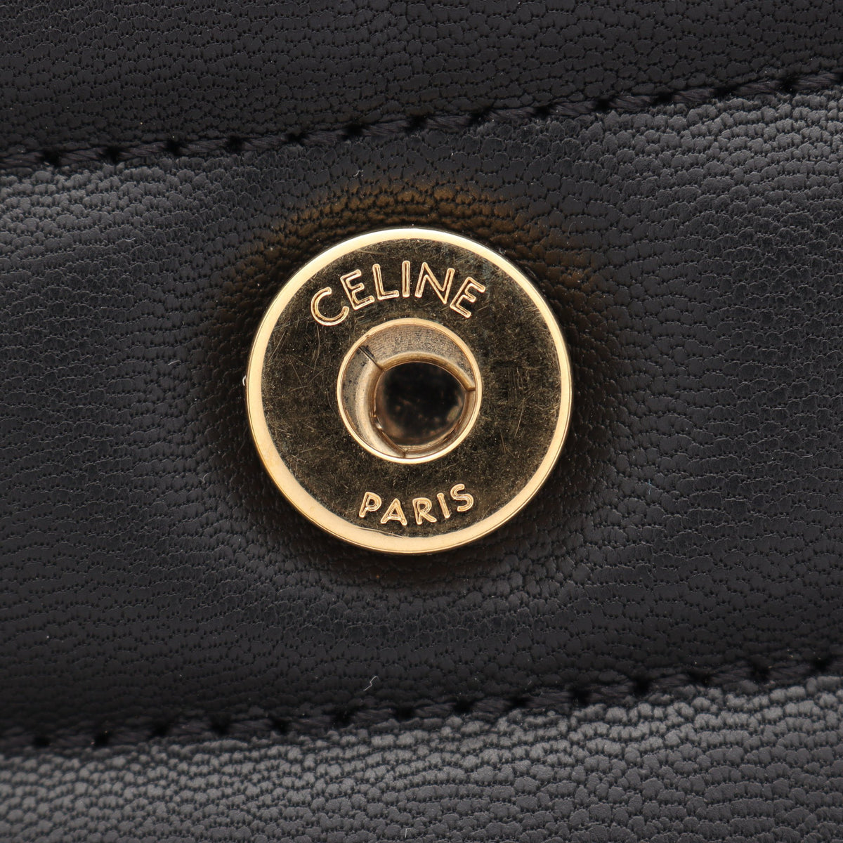 マトラッセ モノクローム チェーンショルダーバッグ レザー ブラック セリーヌ バッグ CELINE