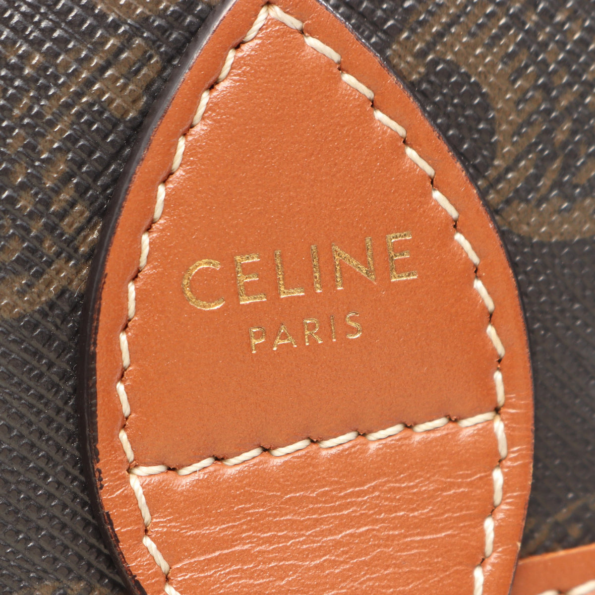 フォルコ ミディアムバッグ トリオンフ ショルダーバッグ PVC レザー ブラック ブラウン セリーヌ バッグ CELINE