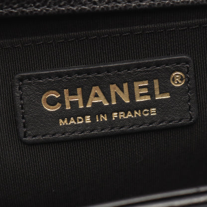 ボーイシャネル チェーンショルダーバッグ キャビアスキン ブラック ゴールド金具 シャネル バッグ CHANEL
