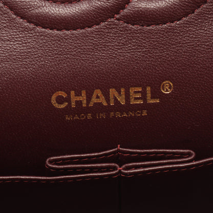 マトラッセ Wフラップ Wチェーンショルダーバッグ キャビアスキン ブラック ゴールド金具 シャネル バッグ CHANEL