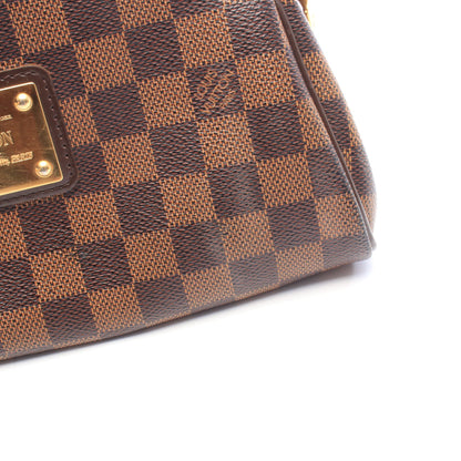 エヴァ ダミエエベヌ 2WAY チェーンハンドバッグ PVC レザー ブラウン ルイヴィトン バッグ LOUIS VUITTON
