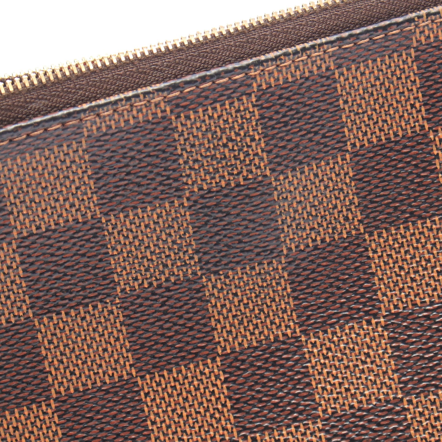 エヴァ ダミエエベヌ 2WAY チェーンハンドバッグ PVC レザー ブラウン ルイヴィトン バッグ LOUIS VUITTON
