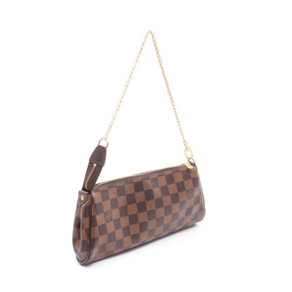 エヴァ ダミエエベヌ 2WAY チェーンハンドバッグ PVC レザー ブラウン ルイヴィトン バッグ LOUIS VUITTON