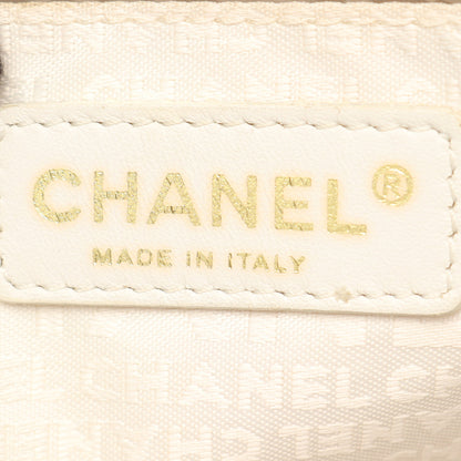ウィンドウライン ハンドバッグ トートバッグ キャンバス ブラック ホワイト ゴールド金具 シャネル バッグ CHANEL
