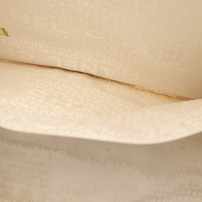ウィンドウライン ハンドバッグ トートバッグ キャンバス ブラック ホワイト ゴールド金具 シャネル バッグ CHANEL