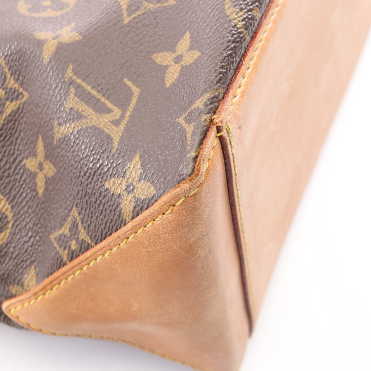 カバピアノ モノグラム ショルダーバッグ PVC レザー ブラウン ルイヴィトン バッグ LOUIS VUITTON