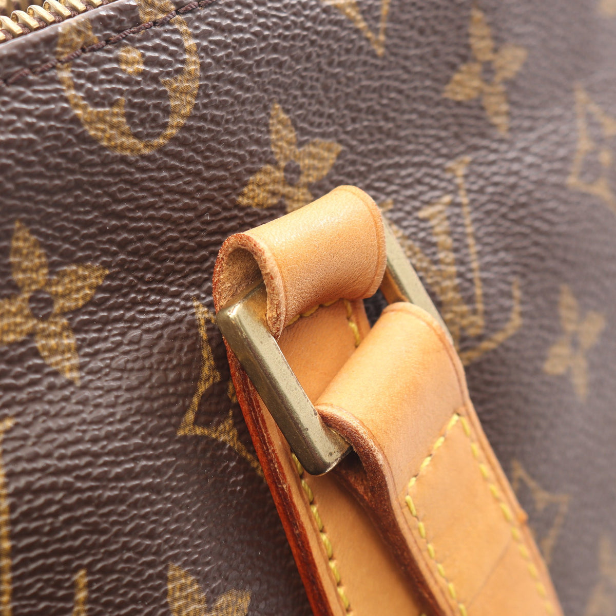 カバピアノ モノグラム ショルダーバッグ PVC レザー ブラウン ルイヴィトン バッグ LOUIS VUITTON
