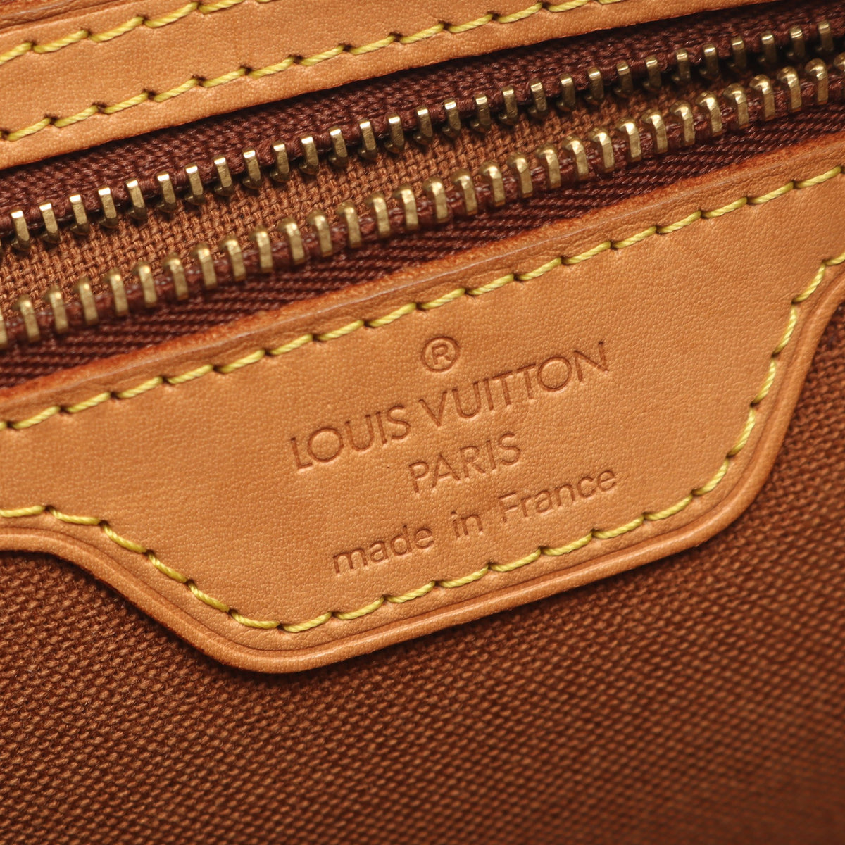 カバピアノ モノグラム ショルダーバッグ PVC レザー ブラウン ルイヴィトン バッグ LOUIS VUITTON