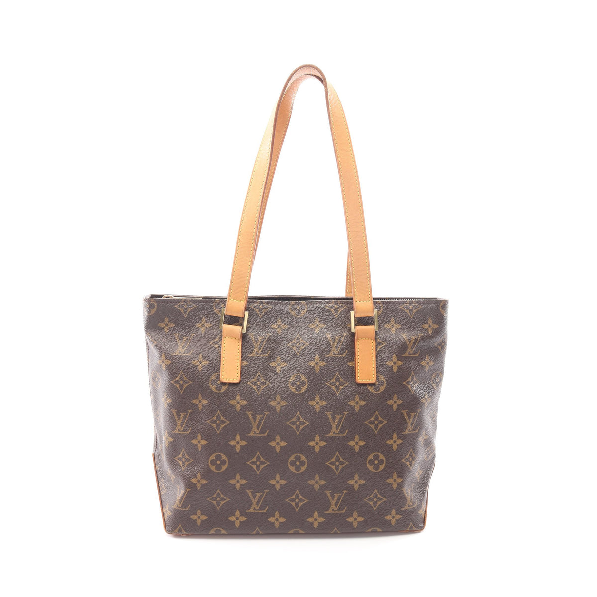 カバピアノ モノグラム ショルダーバッグ PVC レザー ブラウン ルイヴィトン バッグ LOUIS VUITTON