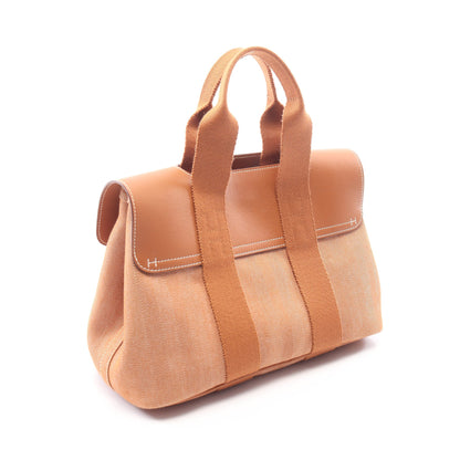 ヴァルパライソPM ゴールド ハンドバッグ トワルシェブロン ヴォースイフト ブラウン シルバー金具 エルメス バッグ HERMES