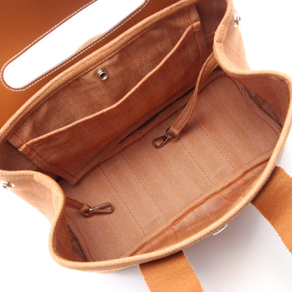 ヴァルパライソPM ゴールド ハンドバッグ トワルシェブロン ヴォースイフト ブラウン シルバー金具 エルメス バッグ HERMES