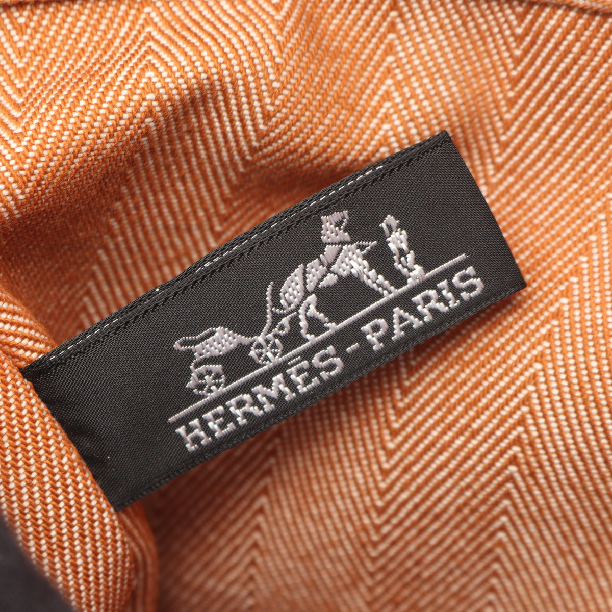 ヴァルパライソPM ゴールド ハンドバッグ トワルシェブロン ヴォースイフト ブラウン シルバー金具 エルメス バッグ HERMES