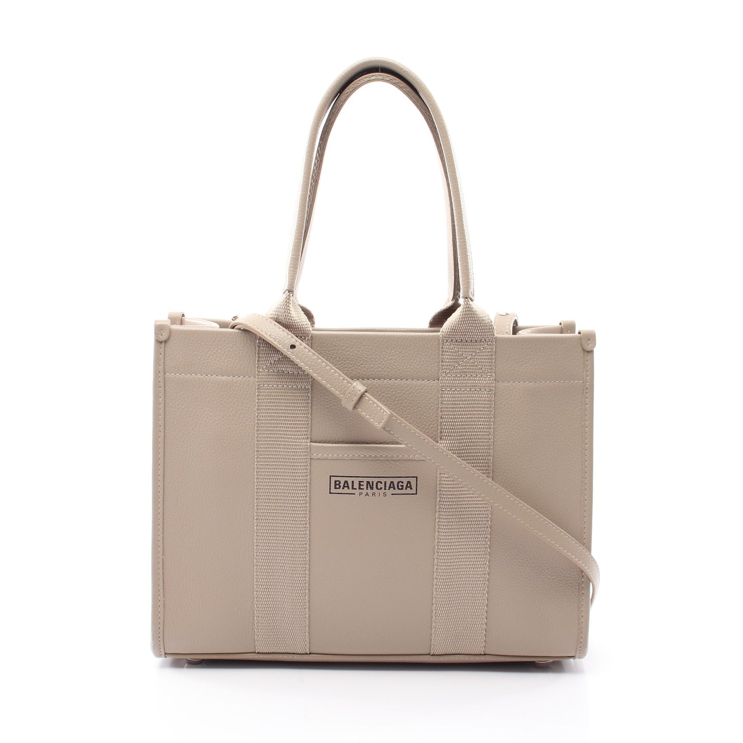 HARDWARE TOTE S 2WAY ハンドバッグ トートバッグ レザー ベージュ バレンシアガ
