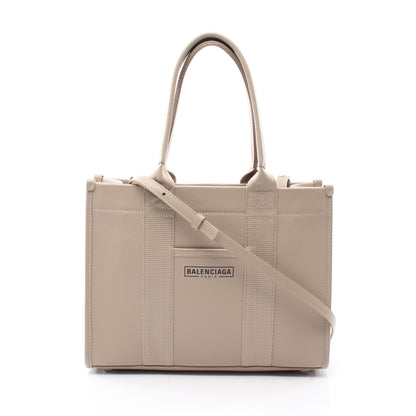 HARDWARE TOTE S 2WAY ハンドバッグ トートバッグ レザー ベージュ バレンシアガ